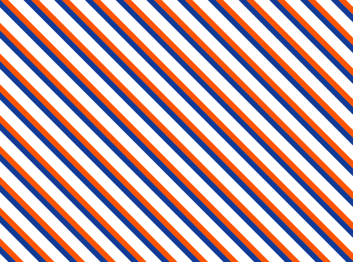 Golf Cart Seat Cover Stripe Royal Orange