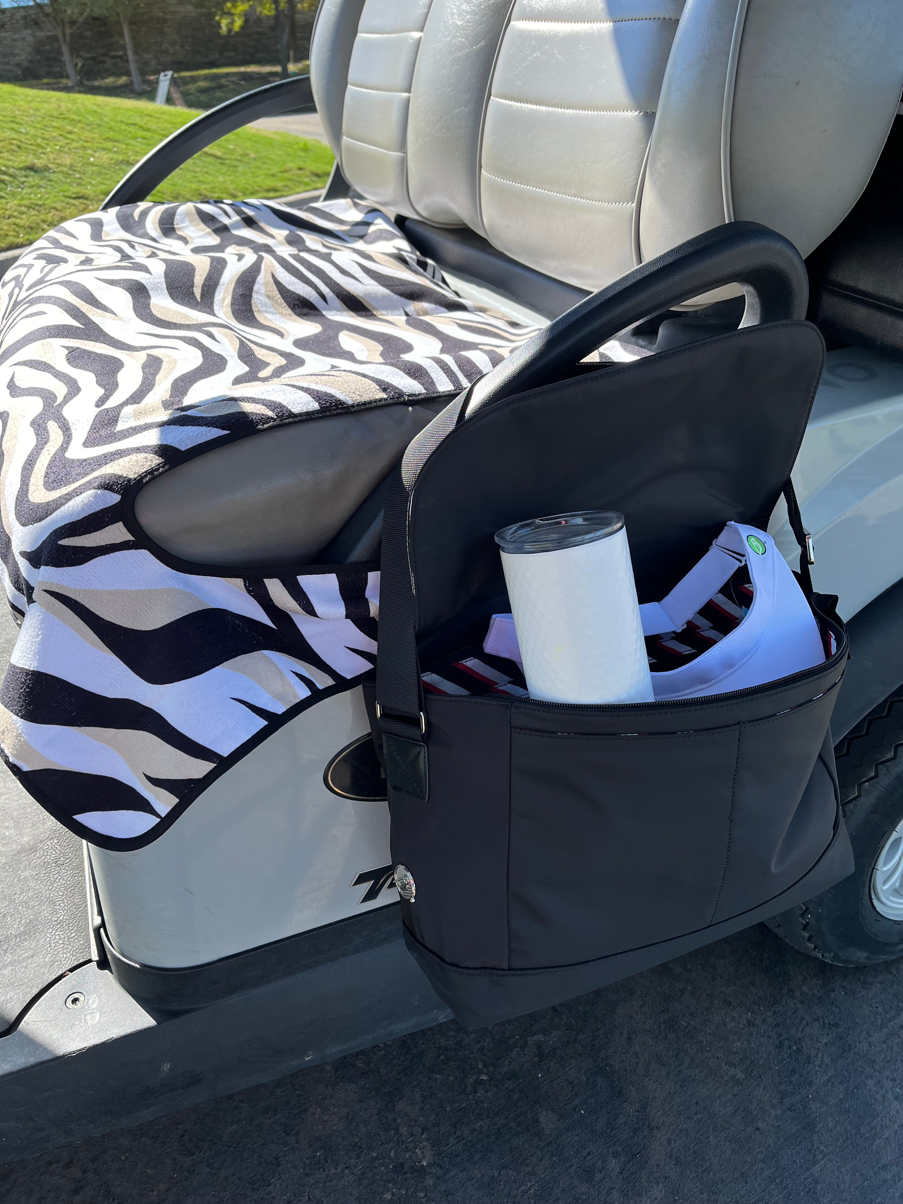 Golf Cart Seat Cover Zebra