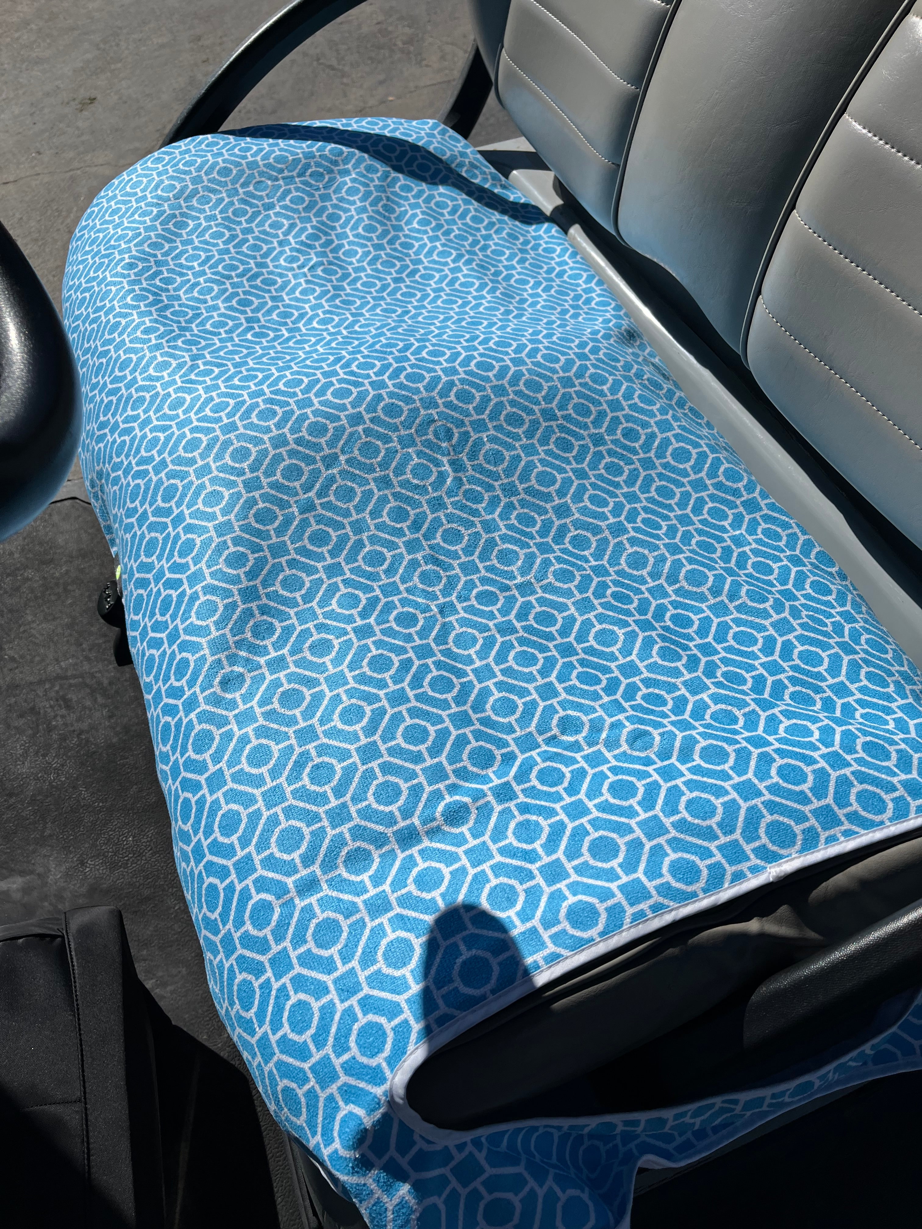 Golf Cart Seat Cover Octagon Turquoise