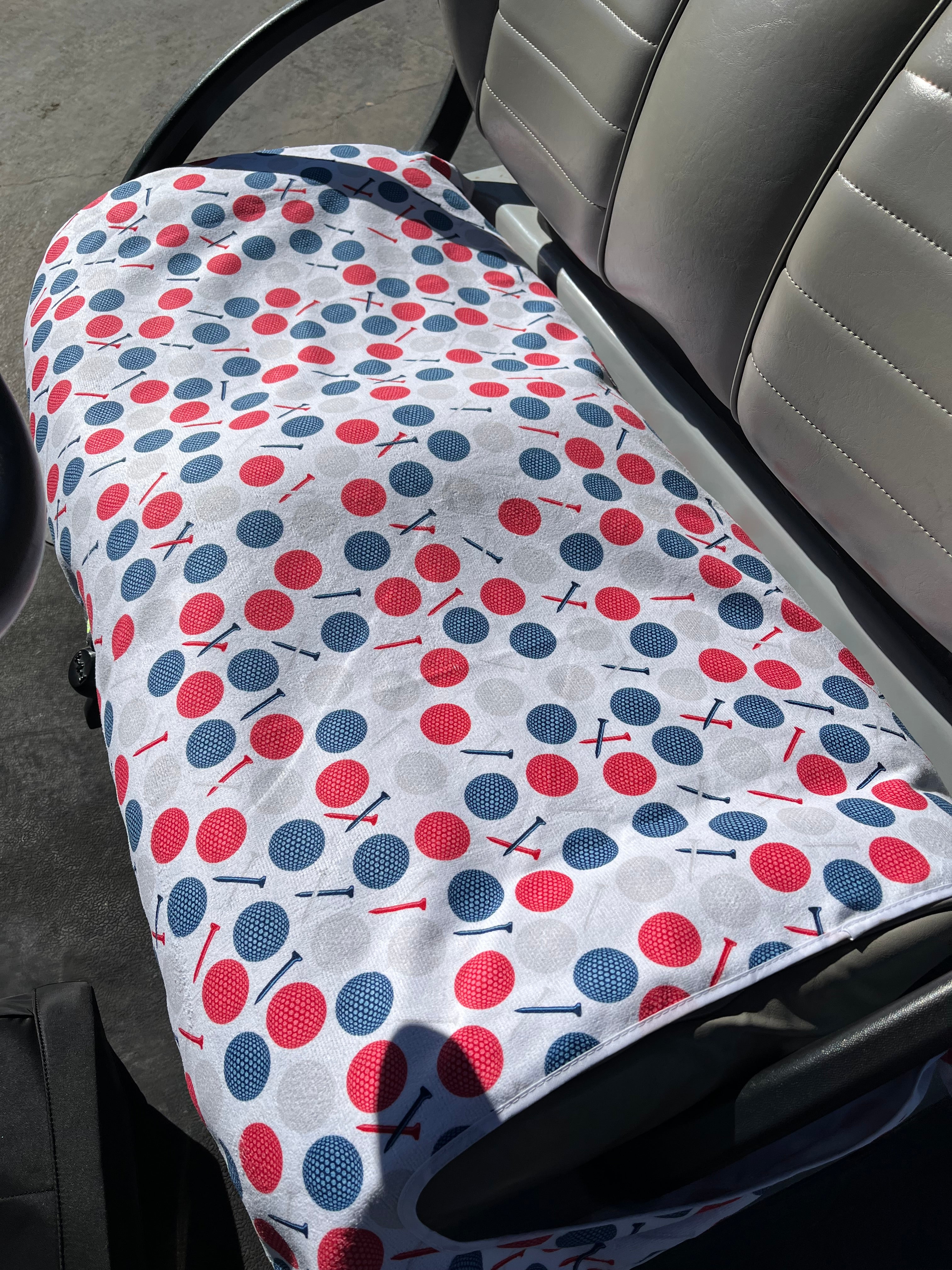 Navy Blue and Green Plaid orders Golf Cart Seat Cover