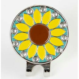 Golf Ball Marker Hat Clip Lazy Daisy Yellow